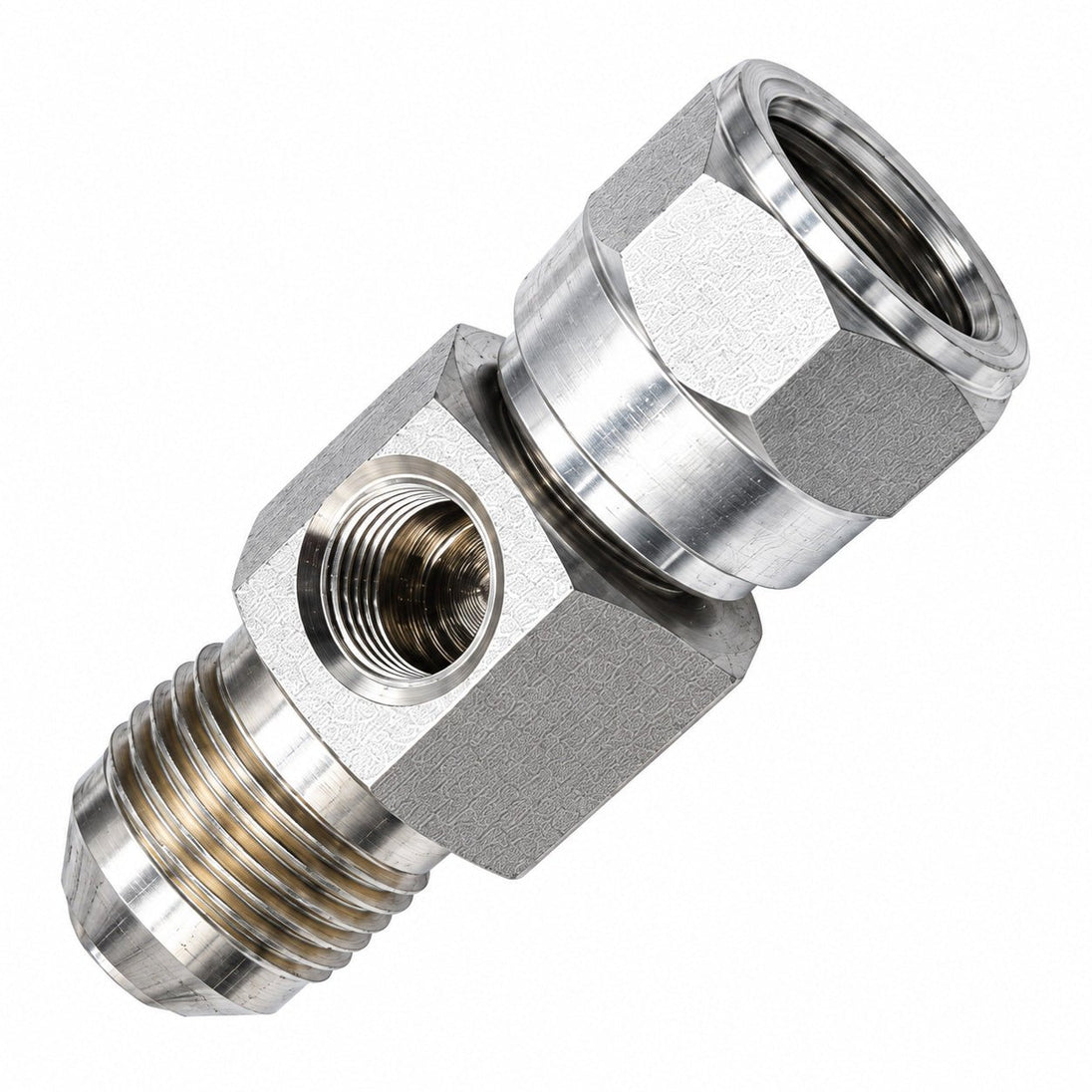 GP6504-08-08-04FB Tompkins JIC Swivel Gauge Port, -04 SAE O-Ring Port - Union Hydraulics