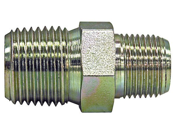 H3069X4 Hex Nipple 1/4 Inch Male Pipe Thread To 1/4 Inch Male Pipe Thread - GetHydraulics