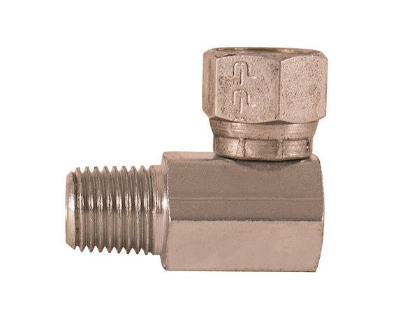 H9405X8X12 1/2 - 14 Inch NPSM Female Pipe Swivel To 3/4 - 14 Inch Male Pipe Thread 90 Elbow - GetHydraulics