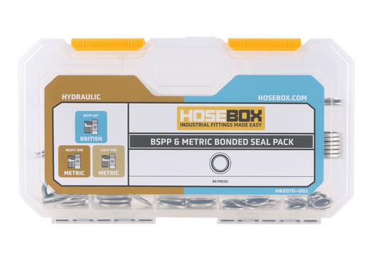 HB2070-001 HoseBox Bspp & Metric Bonded Seal Pack - Union Hydraulics