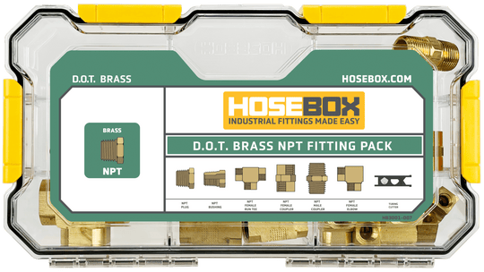 HB3001-007 HoseBox D.O.T. Brass Adapter Fittings Pack - Union Hydraulics