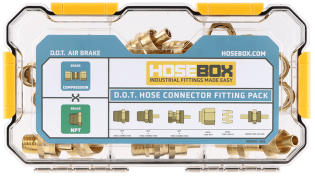 HB3001-008 HoseBox D.O.T. Hose Connection Fitting Pack - Union Hydraulics