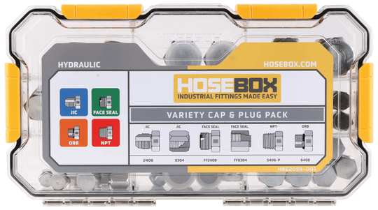 HBE2039-001 HoseBox Variety Cap & Plug Fittings Pack - Union Hydraulics