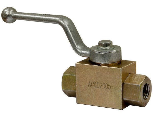 HBVS050 1/2 Inch NPTF 2 - Port High Pressure Ball Valve - GetHydraulics