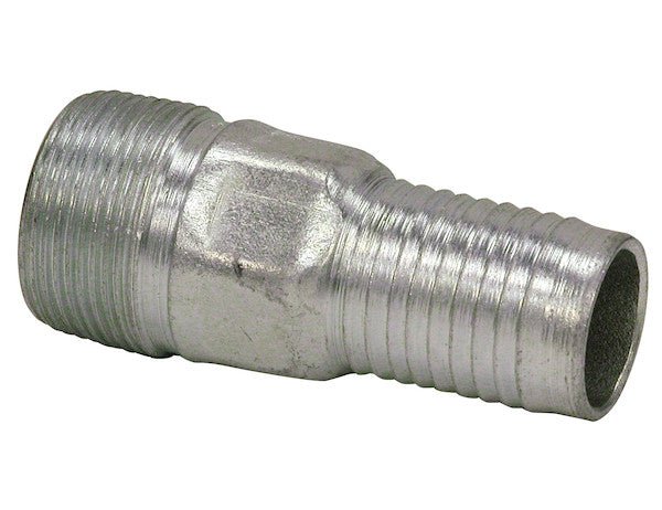 HCN200 Zinc Plated Combination Nipple 2 Inch NPT x 2 Inch Hose Barb - GetHydraulics