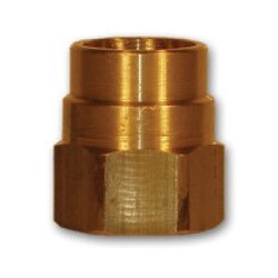 HE61 - 6 Hose End Nut, 3/8 in Hose Barbed, Brass - GetHydraulics.com