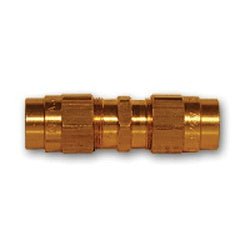 HE62 - 6 Hose End Union, 3/8 in Hose Barbed x 3/8 in, Brass - GetHydraulics.com
