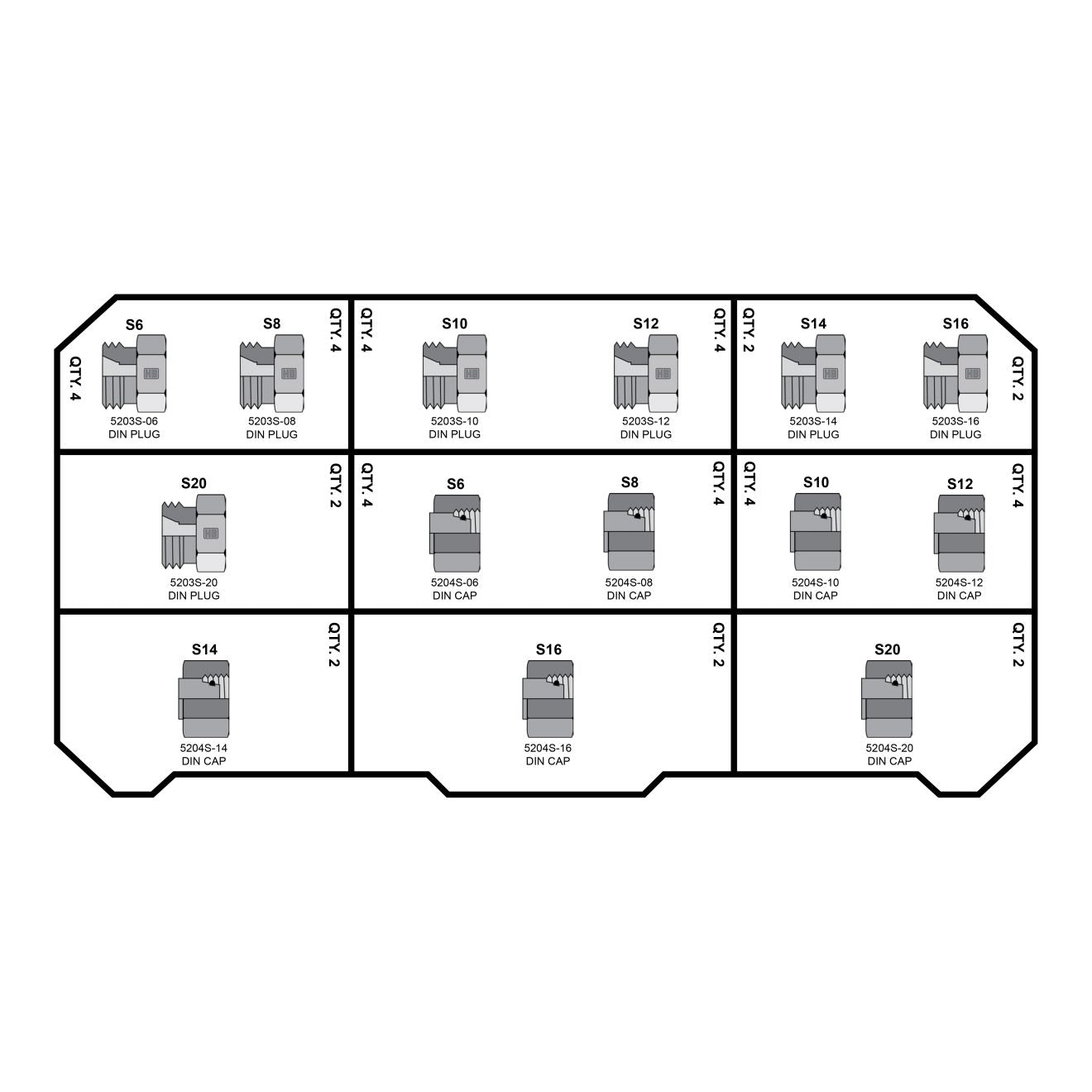 HEAVY DIN Fittings Tower - GetHydraulics