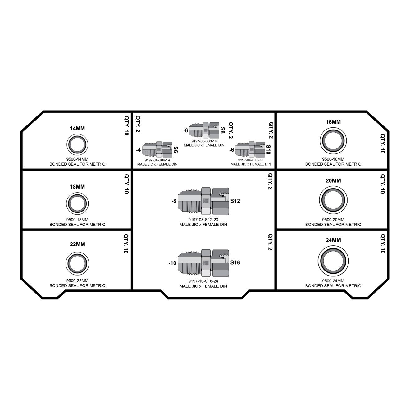 HEAVY DIN Fittings Tower - GetHydraulics