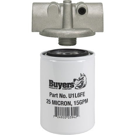HFA12525 15 GPM Return Line Filter Assembly 3/4 Inch NPT/25 Micron/25 PSI Bypass - GetHydraulics