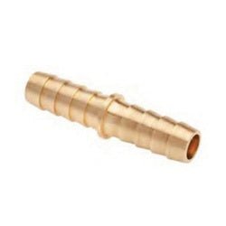 HM - 16 Hose Mender, 1 in Hose Barbed x 1 in Hose Barbed, Brass - GetHydraulics.com
