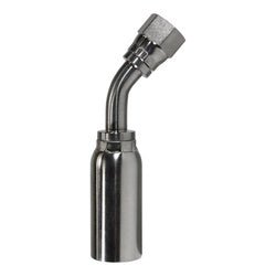 HY Series SSHY - 04 - 04FJ45 45 - deg Swivel Elbow, 1/4 - in Hose x 1/4 - in Female JIC Swivel, 316 Stainless Steel - GetHydraulics.com