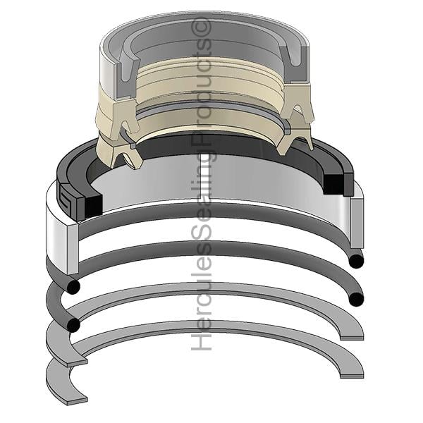 JIC-128725A1 Case Hydraulic Cylinder Seal Kit 1-1/2 _ 2-1/2 - Union Hydraulics