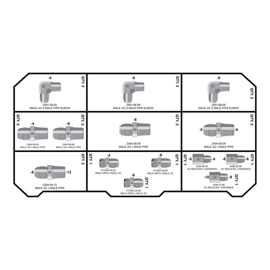 JIC Fittings Tower - GetHydraulics