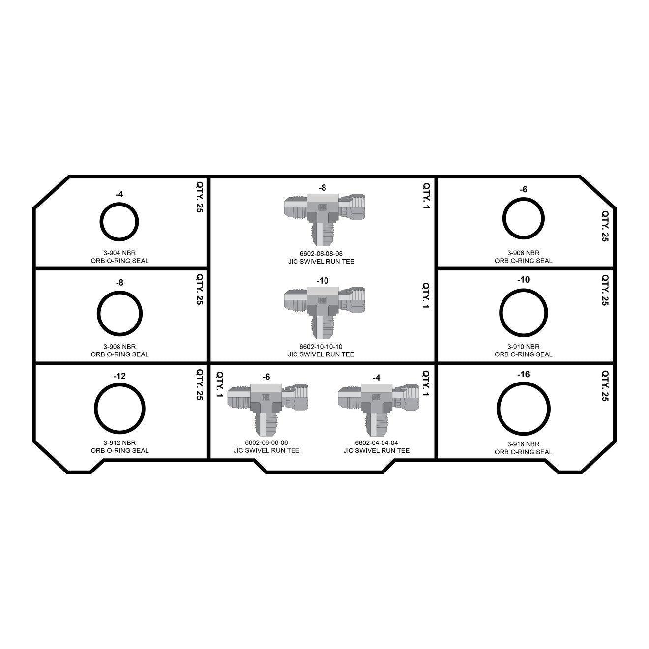 JIC Fittings Tower - GetHydraulics