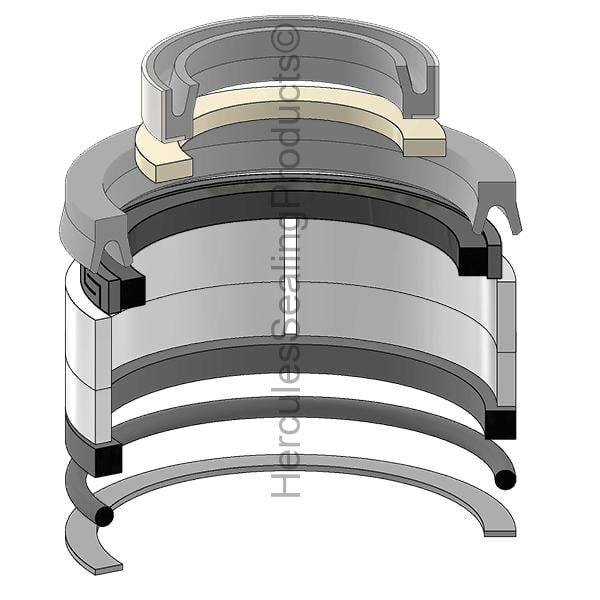 JIC-G105550 Case Hydraulic Cylinder Seal Kit 1-1/2 _ 2-1/2 - Union Hydraulics