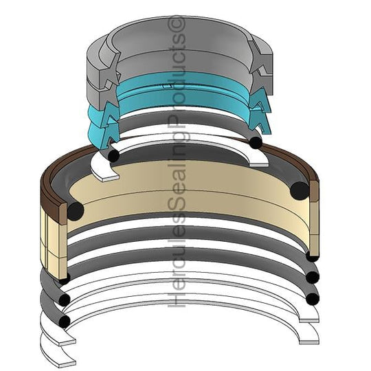 JLG-8035981 JLG Hydraulic Cylinder Seal Kit 50.00 _ 100.00 - Union Hydraulics
