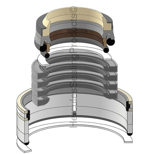 KOM-707-98-45220 Komatsu Hydraulic Cylinder Seal Kit 80 _ 115 mm - Union Hydraulics