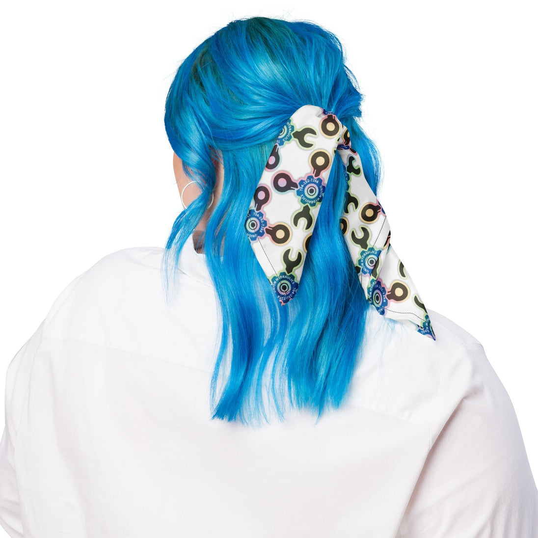 large logo All - over print bandana - GetHydraulics