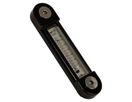 LDR02A Oil Level Gauge With Temperature Indicator - Glass - GetHydraulics