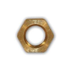 LF111 - 2 Locknut, 1/8 in NPSL, Brass - GetHydraulics.com
