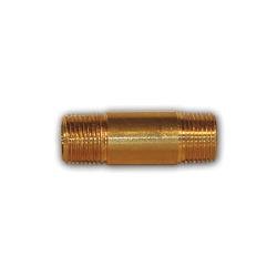 LF113 - 640 Long Nipple, 3/8 in MPT x 3/8 in MPT, 2 - 1/2 in, Brass - GetHydraulics.com