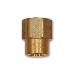 LF119 - 84 Reducing Coupling, 1/2 in FPT x 1/4 in FPT, 1.11 in, Brass - GetHydraulics.com