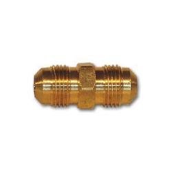 LF242X10 Union, 5/8 in 45 deg Male Flared x 5/8 in 45 deg Male Flared, Brass - GetHydraulics.com
