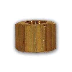 LF261X4 Hex Nut, 1/4 in Compression, Brass - GetHydraulics.com