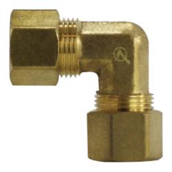 LF265X8 Union Elbow, 1/2 in Compression x 1/2 in Compression, Brass - GetHydraulics.com