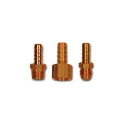 LF29S - 6 Splicer, 3/8 in Hose Barbed x 3/8 in Hose Barbed, Brass - GetHydraulics.com