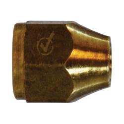 LF41S - 6 Short Rod Nut, 3/8 in Female SAE Flared, Brass - GetHydraulics.com