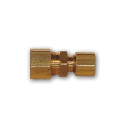 LF62R - 64 Reducing Union, 3/8 in Compression x 1/4 in Compression, Brass - GetHydraulics.com