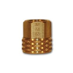 LFS1 Swivel Adapter, 3/4 in FGH x 1/2 in FPT, Brass - GetHydraulics.com