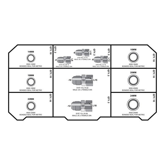 LIGHT DIN Fittings Tower - GetHydraulics