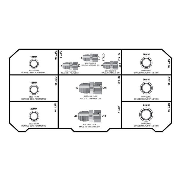 LIGHT DIN Fittings Tower - GetHydraulics