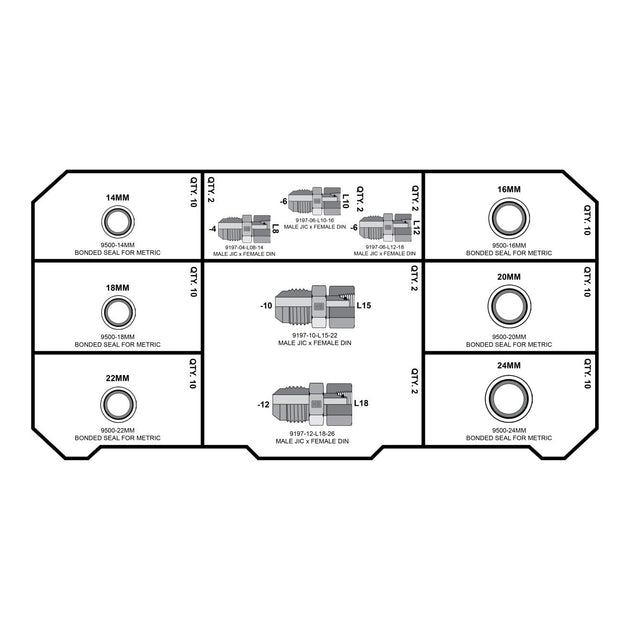 LIGHT DIN Fittings Tower - GetHydraulics.com