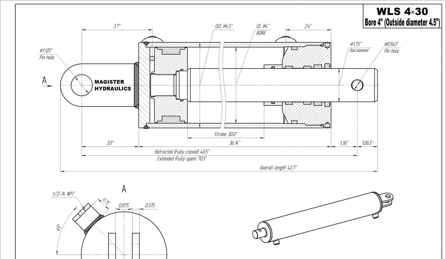 Log Splitter Hydraulic Cylinders - GetHydraulics