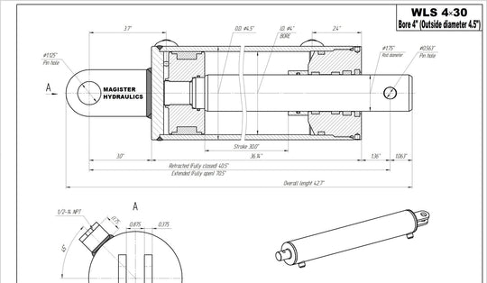 Log Splitter Hydraulic Cylinders - GetHydraulics