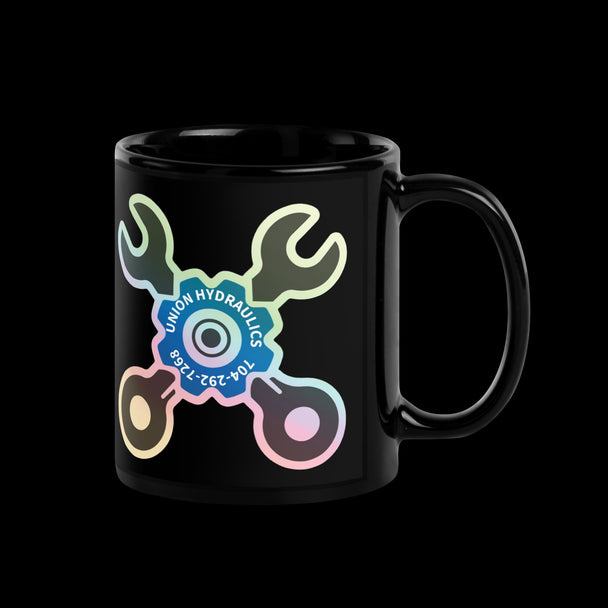 LOGO Black Glossy Mug - GetHydraulics