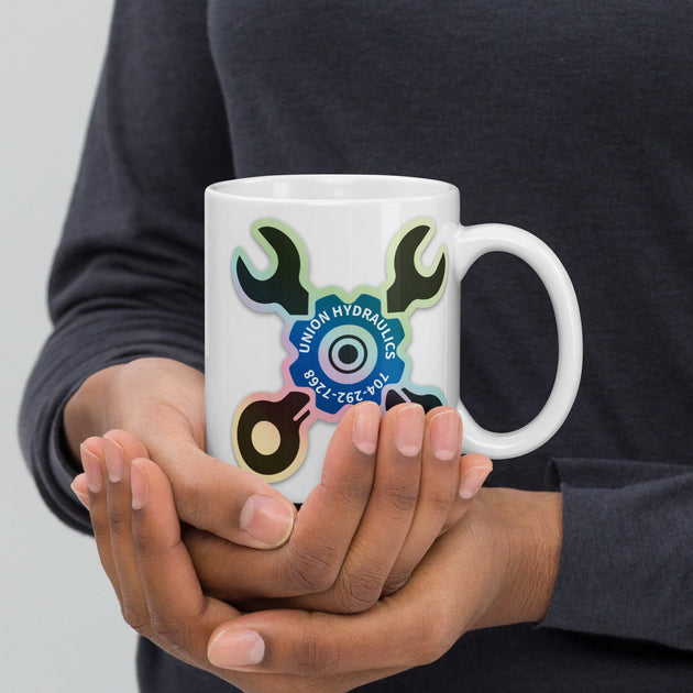 LOGO White glossy mug - GetHydraulics.com