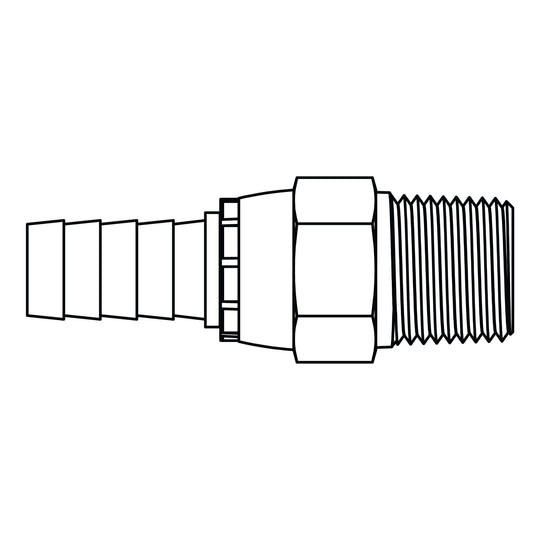 LS-4244-04-04 Hose Barb to Pipe Swivel