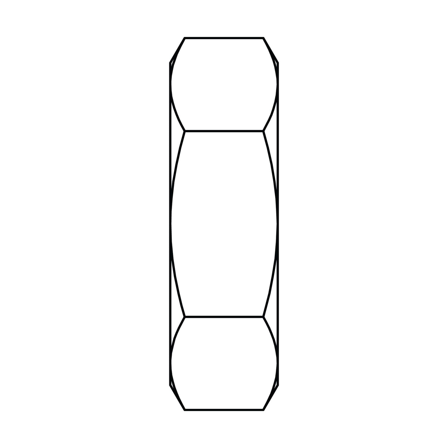 MC6002 - L08 Metric Compression Bulkhead Nut - GetHydraulics.com