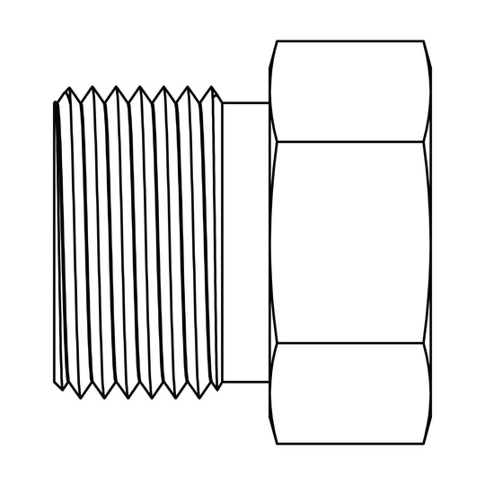 MC6003 - S20 Metric Compression Tube Plug - GetHydraulics.com