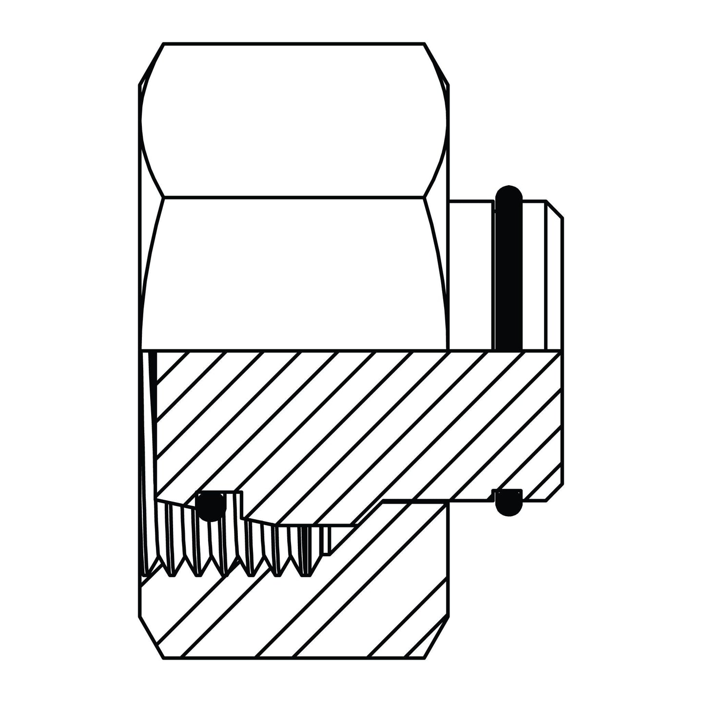 MC6004 - L15 Metric Compression Tube Cap - GetHydraulics.com