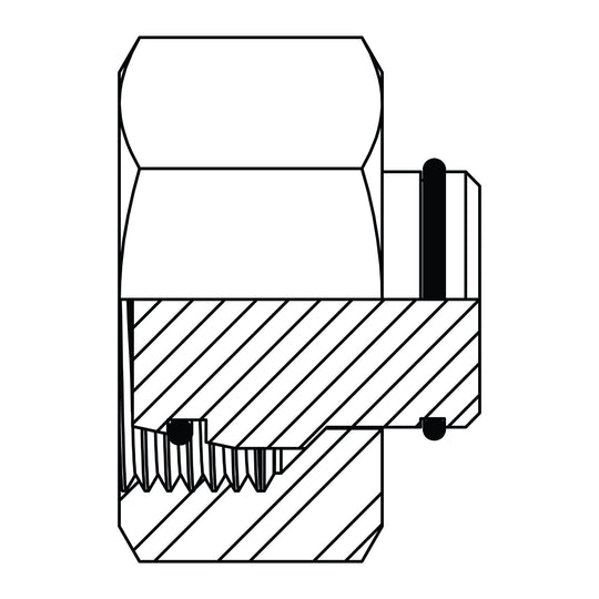 MC6004 - S20 Metric Compression Tube Cap - GetHydraulics.com
