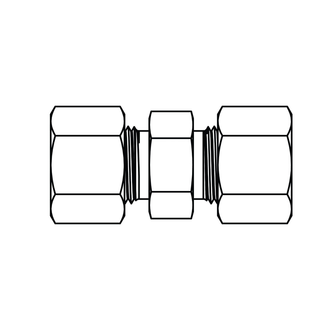 MC6020 - L10 - L10 Metric Compression Union - GetHydraulics.com