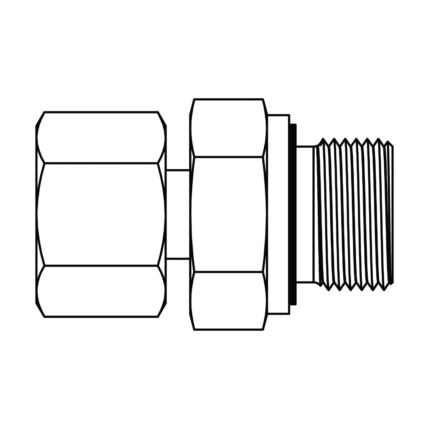 MC6122 - L35 - 20 Metric Compression Stud/Standpipe - BSPP - GetHydraulics.com