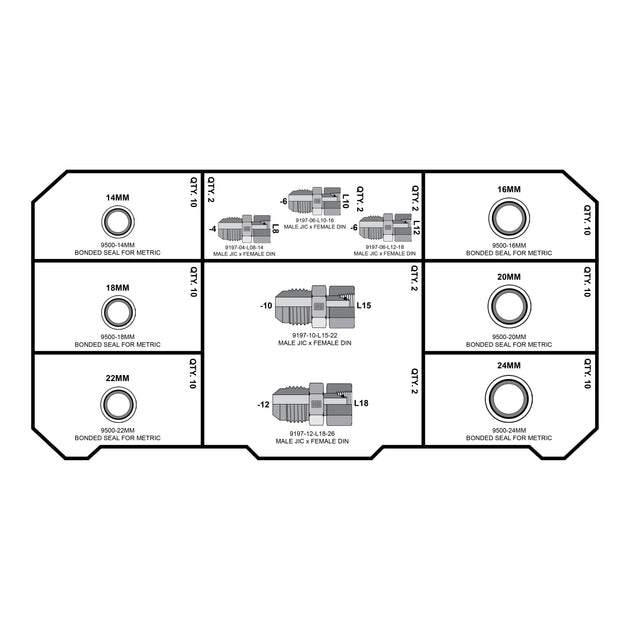 METRIC LIGHT DIN - JIC - DIN SEALS - GetHydraulics.com
