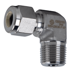 Mid - Lok N2501 SSC250146 90 - deg Elbow, 1/4 - in Tube x 3/8 - in Male NPT, Stainless Steel - GetHydraulics.com